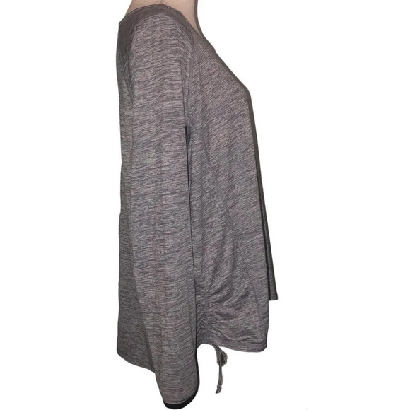 Free2b by Free Country Sz 2X Women's Heather & Black Athletic Long Sleeve Top - Picture 4 of 6